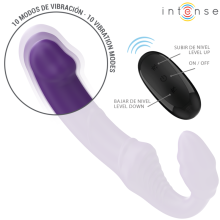 INTENSE - JILL DOUBLE VIBRATEUR 20 CM VIOLET TÉLÉCOMMANDE