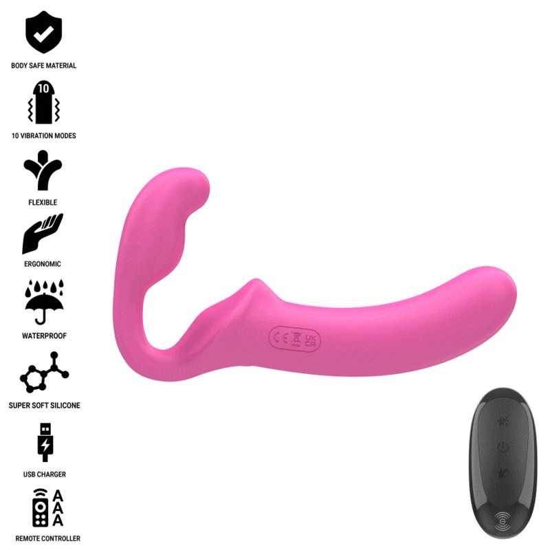 INTENSE - AMY DOUBLE VIBRATOR 20 CM ROSA CONTROLE REMOTO INTENSE - AMY DOUBLE VIBRATOR 20 CM ROSA CONTROLE REMOTO