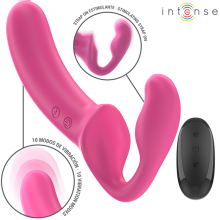 INTENSE - AMY DOUBLE VIBRATOR 20 CM ROSA CONTROLE REMOTO