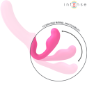 INTENSE - AMY DOUBLE VIBRATOR 20 CM PINK REMOTE CONTROL