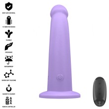 INTENSE - EDDIE VIBRADOR 17,5 CM 10 VIBRAÇÕES ROXO CONTROLE