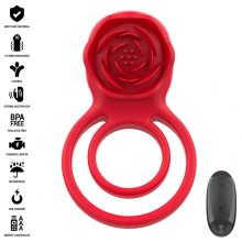 INTENSE - GAIL STIMULATOR ROSE 10 VIBRATIONS RED REMOTE CONTROL