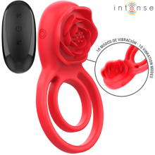 INTENSE - GAIL ESTIMULADOR ROSE 10 VIBRAÇÕES VERMELHO CONTROLE