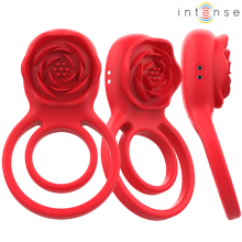 INTENSE - GAIL ESTIMULADOR ROSE 10 VIBRAÇÕES VERMELHO CONTROLE