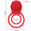 INTENSE - GAIL STIMULATEUR ROSE 10 VIBRATIONS ROUGE TELECOMMANDE