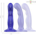 INTENSE - SHORTY VIBRATEUR AVEC VENTOUSE TÉLÉCOMMANDE BLEUE