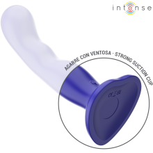 INTENSE - SHORTY VIBRATOR WITH SUCTION CUP BLUE REMOTE CONTROL