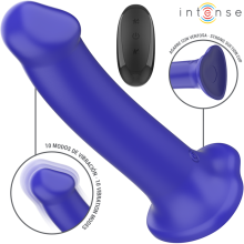 INTENSE - VICTORIA VIBRADOR COM VENTOSA 10 VIBRAÇÕES AZUL