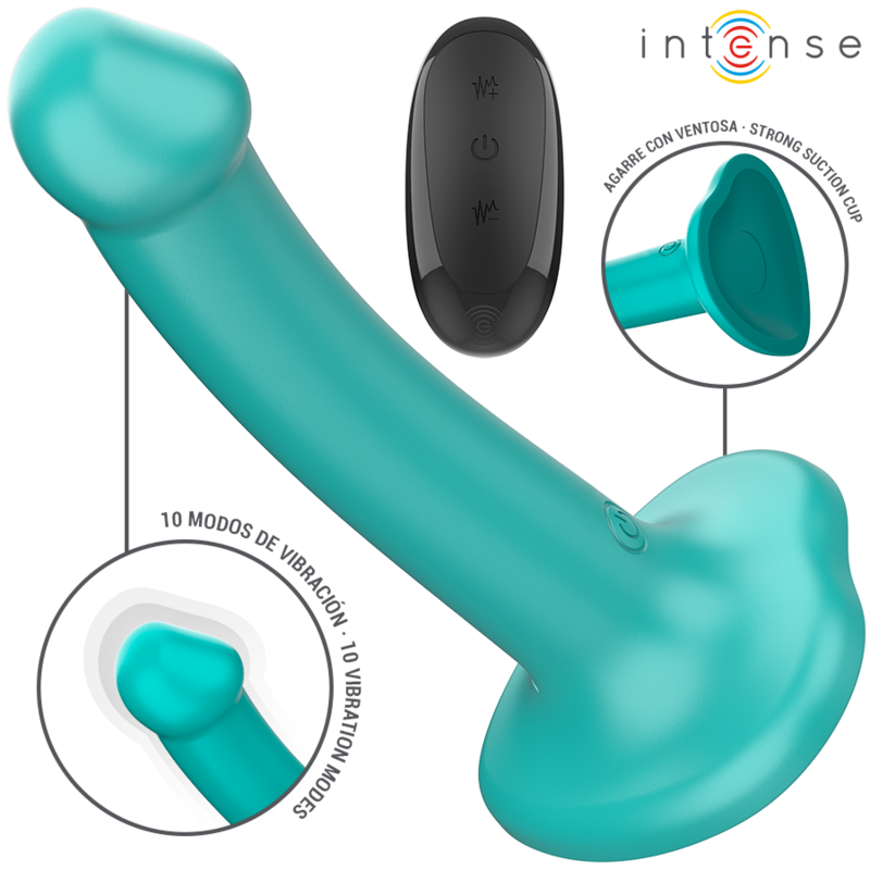 INTENSE - KATIE VIBRADOR COM VENTOSA 10 VIBRAÇÕES AZUL CONTROLE INTENSE - KATIE VIBRADOR COM VENTOSA 10 VIBRAÇÕES AZUL CONTROLE