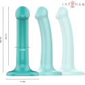 INTENSE - KATIE VIBRADOR COM VENTOSA 10 VIBRAÇÕES AZUL CONTROLE