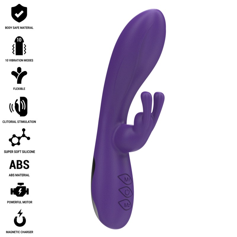 INTENSE - RANDALL RABBIT VIBRATOR 10 VIBRATIONS PURPLE