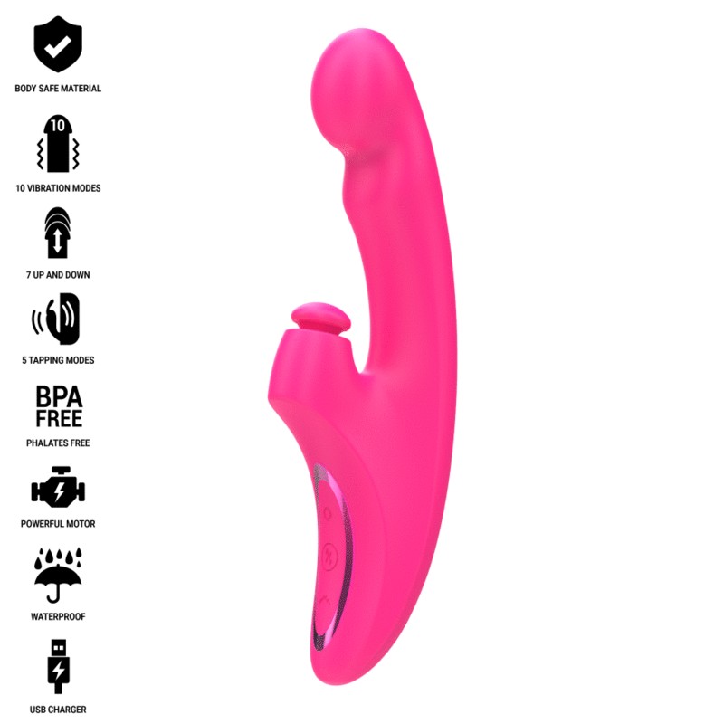 INTENSE - EMI VIBRADOR 13,5 CM MULTIFUNÇÃO 3 EM 1 10 VIBRAÇÕES