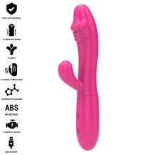 INTENSE - IVY FLEXIBLER VIBRATOR 10 VIBRATIONEN MIT STIMULIERENDER ZUNGE ROSA