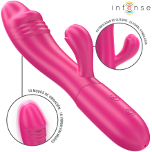 INTENSE - IVY FLEXIBLER VIBRATOR 10 VIBRATIONEN MIT STIMULIERENDER ZUNGE ROSA