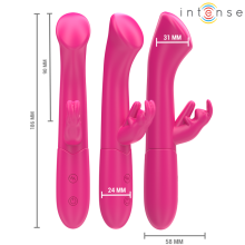 INTENSE - JULIETA RABBIT VIBRATOR 18,6 CM 10 VIBRATIONEN ROSA