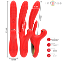 INTENSE - KAROL MULTIFUNKTIONSVIBRATOR STOSS STIMULATION STIMULIERENDE WELLEN ROT