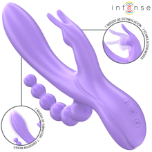 INTENSE - MIKO DREIFACH-VIBRATOR RABBIT STIMULATOR ANAL 7 VIBRATIONEN LILA