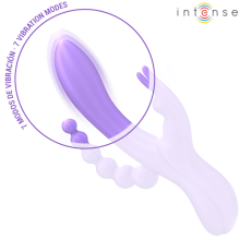 INTENSE - MIKO DREIFACH-VIBRATOR RABBIT STIMULATOR ANAL 7 VIBRATIONEN LILA