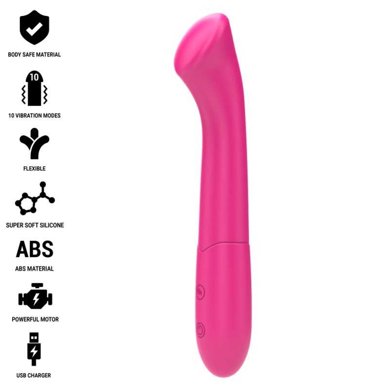 INTENSE - PATY VIBRATEUR 19 CM FLEXIBLE 10 VIBRATIONS MODÈLE 2