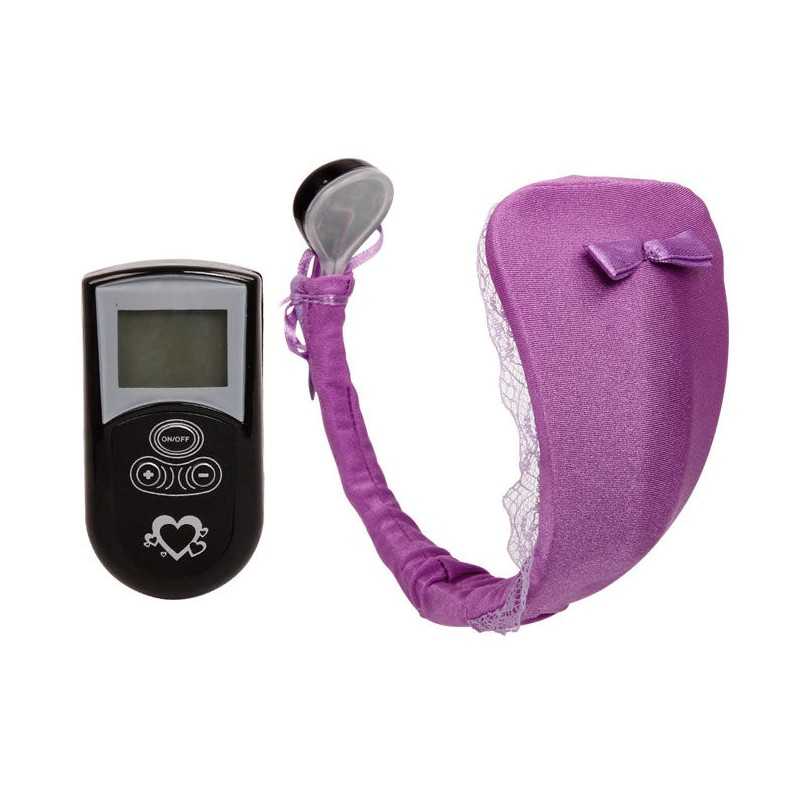 BAILE - THONG WITH VIBRATOR WITH LILAC REMOTE CONTROL