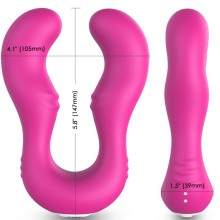 ARMONY - VIBRATEUR SERAPH DOUBLE TÉLÉCOMMANDE FUCHSIA