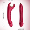 ARMONY - PRINCE DILDO VIBRADOR E ROTATOR VERMELHO