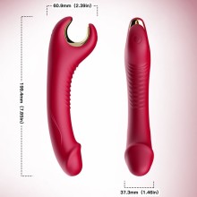 ARMONY - VIBRATEUR ROTATEUR PRINCE DILDO ROUGE