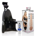 FLESHLIGHT - MIA MALKOVA VAGINA LVL UP + UNIVERSAL LAUNCH + SCHMIERMITTEL IN AQUA-QUALITÄT 50 ML