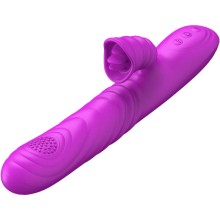 ARMONY - VIBRATEUR MULTIFONCTION ANGELIA AVEC LANGUE STIMULANTE EFFET CHALEUR VIOLET