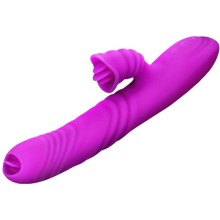 ARMONY - ANGELIA VIBRADOR MULTIFUNO LÍNGUA DUPLA EFEITO DE