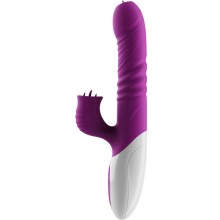 ARMONY - VIBRADOR DE LÍNGUA DUPLA E EFEITO DE CALOR VIOLETA DE