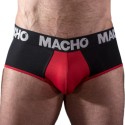 MACHO - MS26N SLIP PRETO/VERMELHO S