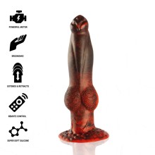 EPIC - PROMETHEUS DILDO TITAN IN FLAMES RECHARGEABLE REMOTE