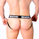 MACHO - MX25NC JOCK COURO PRETO XL