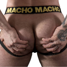 MACHO - MX25AC JOCK COURO AMARELO XL