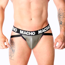 MACHO MX27GR JOCK GRAY BEIGE LEATHER S