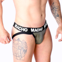 MACHO - MX27GR COURO JOCK CINZA BEGE XL