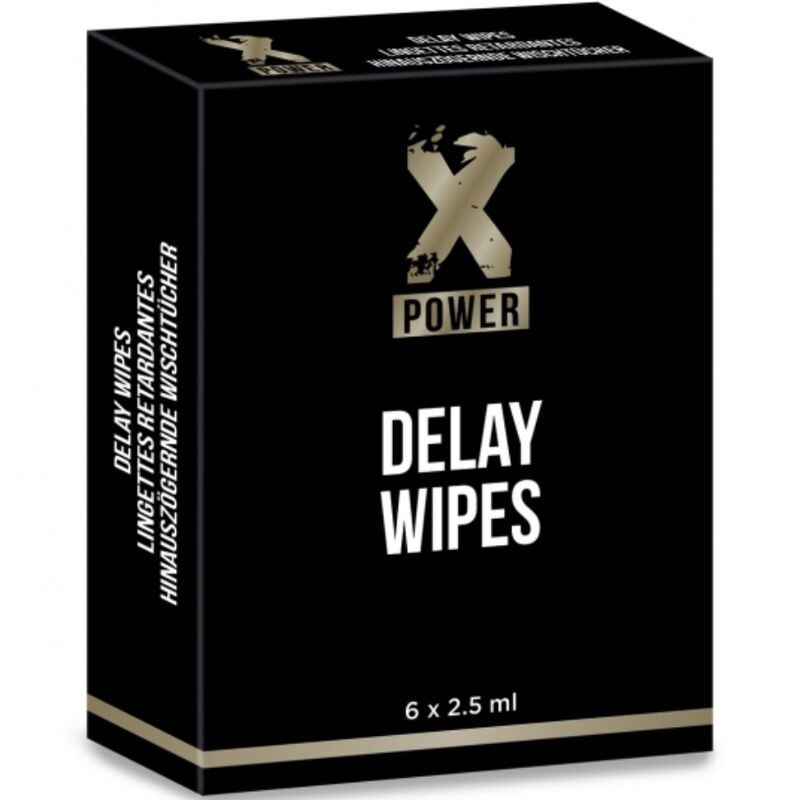 X POWER - DELAY WIPES 6 UNITS