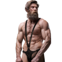 FETISH SUBMISSIVE ATTITUDE - HARNAIS EN CUIR ÉCOLOGIQUE EN V