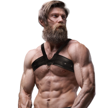FETISH SUBMISSIVE ATTITUDE - BRUSTGURT AUS ÖKOLEDER FÜR HERREN
