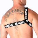 MACHO - ARNÊS ROMANO BRANCO S/M