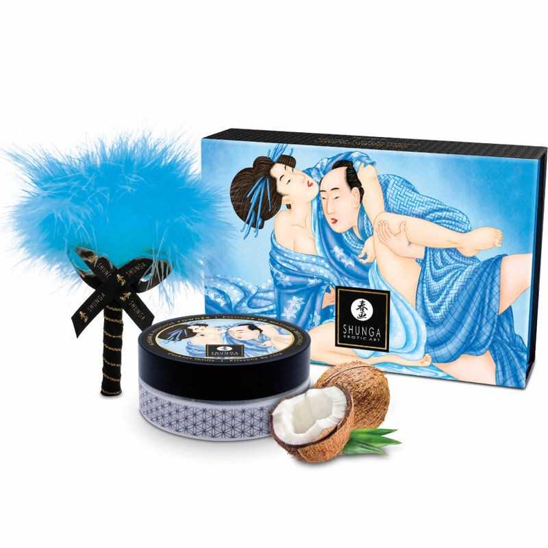 SHUNGA - KIT DE MASSAGEM EM PÓ DE COCO COMESTÍVEL SHUNGA - KIT DE MASSAGEM EM PÓ DE COCO COMESTÍVEL