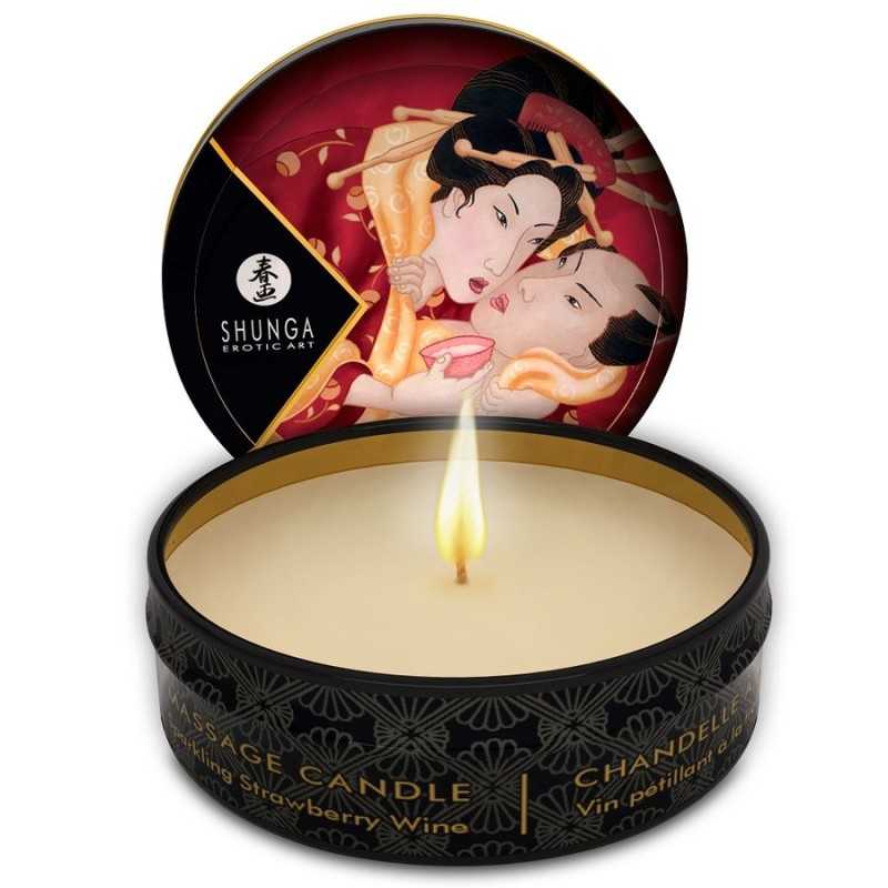 SHUNGA - MINI CARESS BY CANDELIGHT STRAWBERRIES AND CAVA