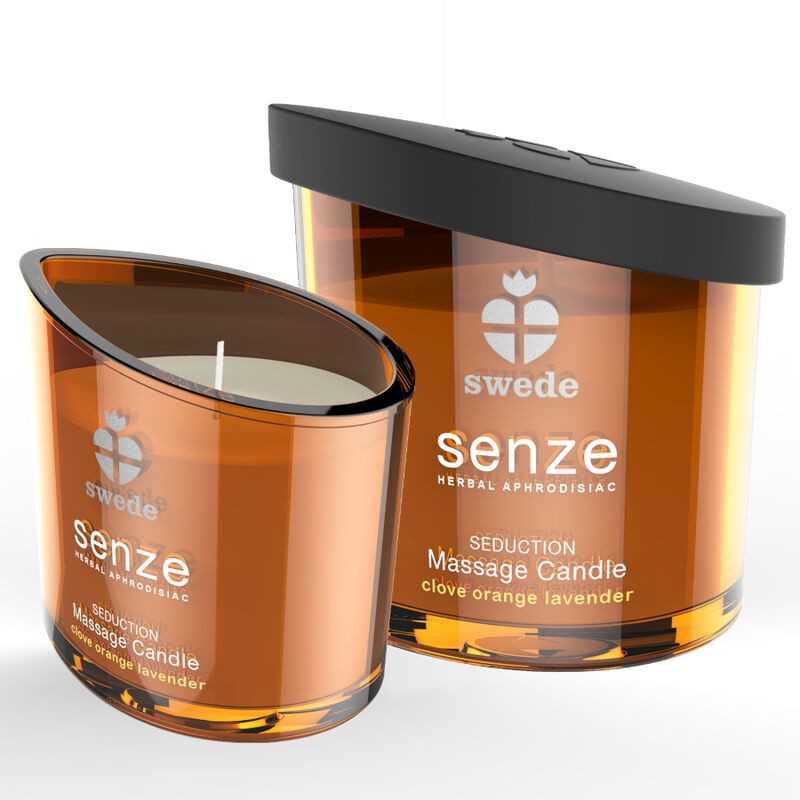 SWEDE - BOUGIE DE MASSAGE SÉDUCTION SENZE - GIROFLE, ORANGE SWEDE - BOUGIE DE MASSAGE SÉDUCTION SENZE - GIROFLE, ORANGE