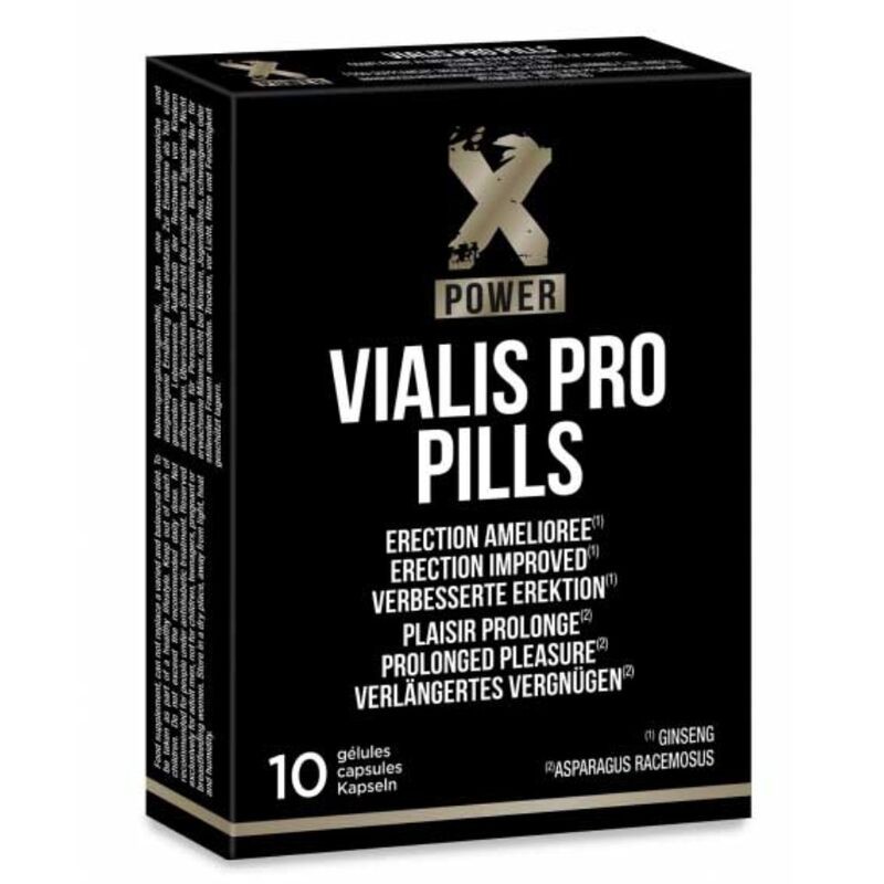 X POWER - VIALIS PRO ERECTION AMÉLIORÉE 10 PILULES