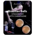 SECRETPLAY - SET DI PALLINE BRASILIANE FRAGOLA E CHAMPAGNE