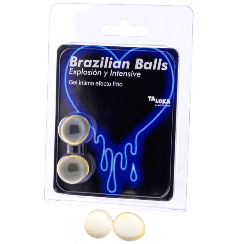 TALOKA - 2 BALLES BRÉSILIENNES GEL EXCITANT EFFET FROID