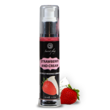 SECRETPLAY - LUBRIFICANTE 2-1 EFFETTO CALORE FRAGOLA E CREMA 50