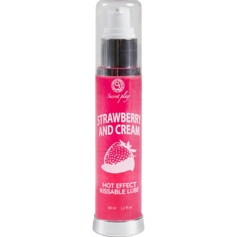 SECRETPLAY - LUBRICANT 2-1 HEAT EFFECT STRAWBERRY CREAM 50 ML