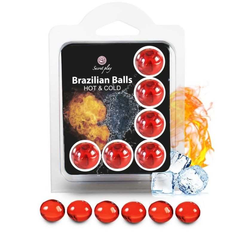 SECRETPLAY - SET 6 BRAZILIAN BALLS HOT AND COLD EFFECT